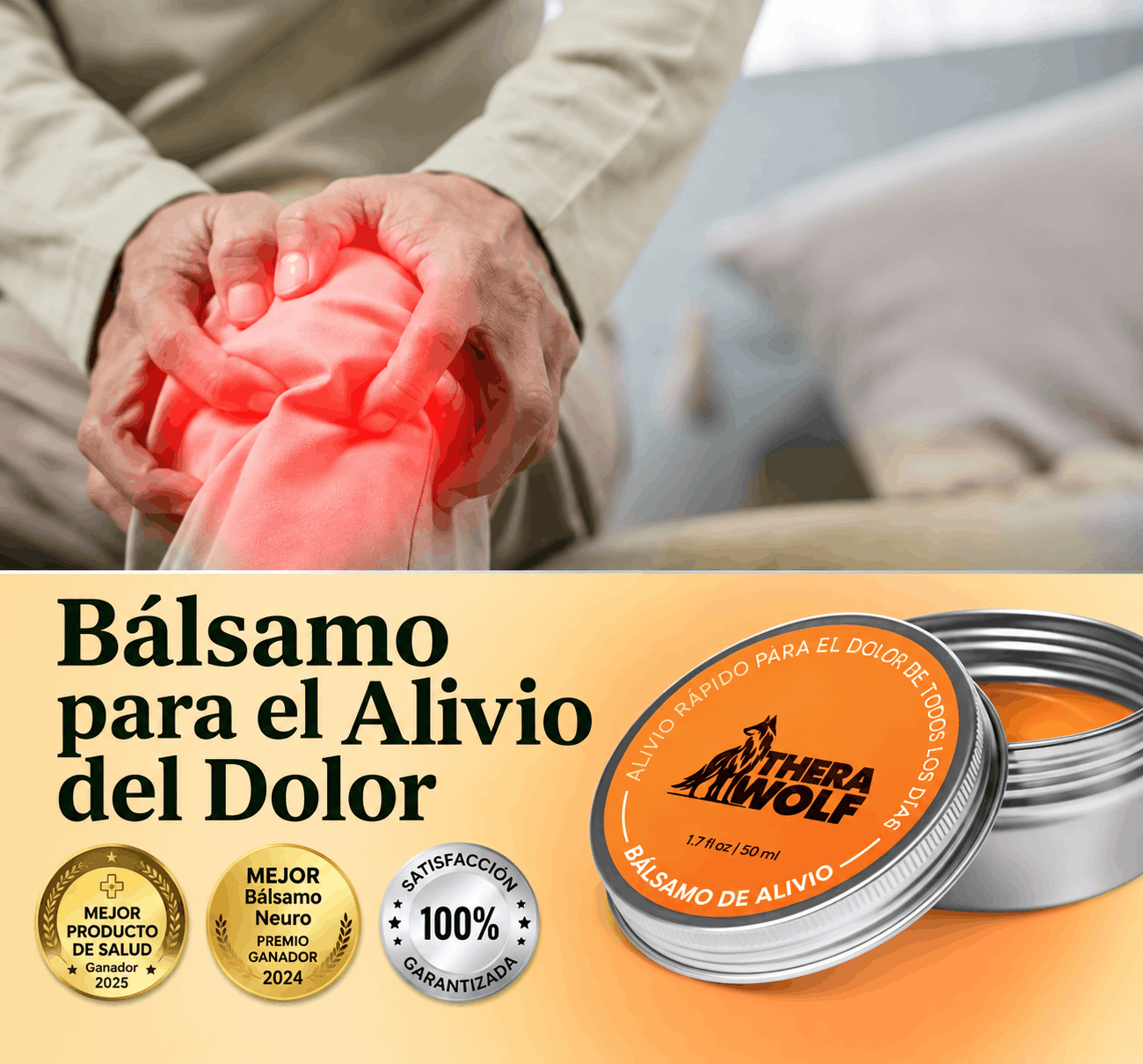 TheraWolf™ – Bálsamo para Dolor Articular, Muscular y Nervioso